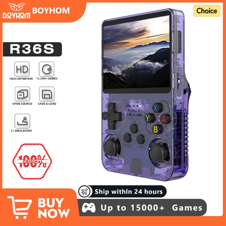 Retro R36S Handheld Game Console – Play Classic Games Anywhere!