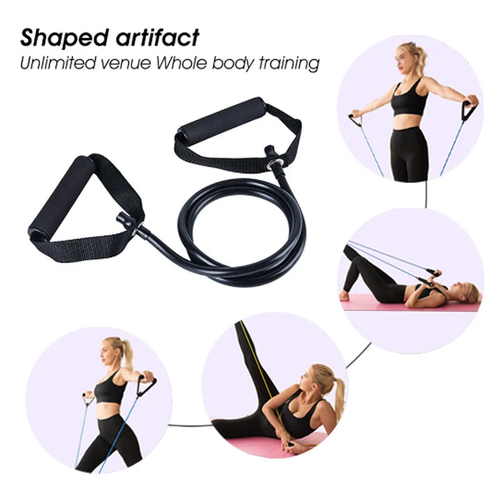 Resistance Bands Set with Handles – Full-Body Workout Equipment for Home, Gym & Travel
