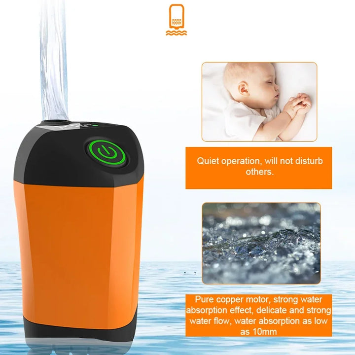 Outdoor Camping Shower IPX7 Waterproof with Digital Display Portable